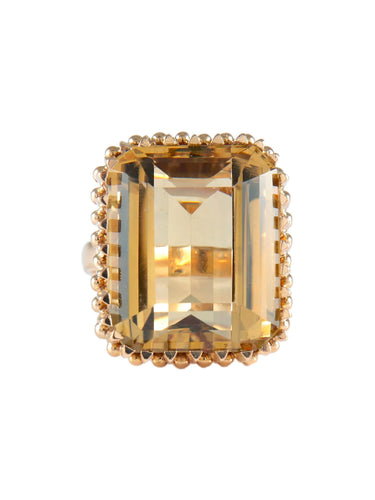 Bague Or Jaune / Citrine / 53 BAGUE "LADY" OR & CITRINE 58 Facettes BO/220019