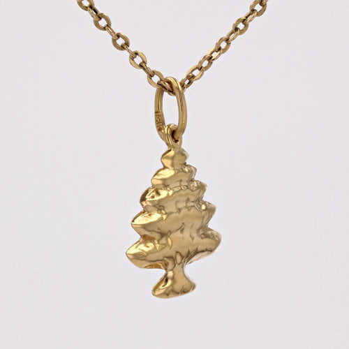 Pendentif Pendentif sapin or jaune 58 Facettes CVP93