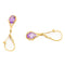 Boucles d'oreilles Boucles d'oreilles Dormeuses Or jaune Améthyste 58 Facettes 2593494CD