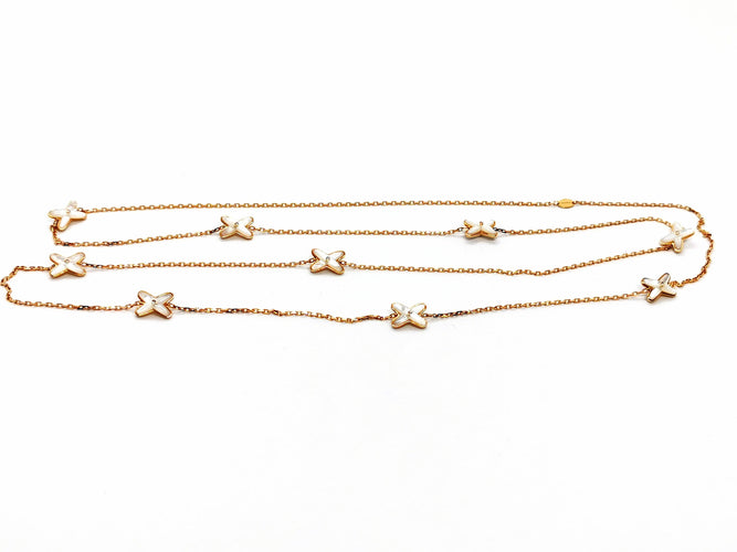 Collier Chaumet Collier Sautoir Jeux de liens Or rose Diamant 58 Facettes 1347094CN