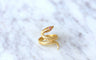 Bague Bague vintage serpent enroulé or jaune 58 Facettes