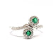 Ring Ring Toi & Moi emeralds & diamonds 58 Facettes