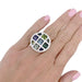 Ring 52 Cartier ring, "Pasha", in white gold, fine stones, diamonds. 58 Facettes 32279