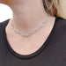 Necklace Bulgari “Elisia” necklace, white gold and diamonds. 58 Facettes 33403