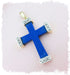 GARLAND Pendant - Lapis lazuli & Diamond Cross Pendant 58 Facettes AA 1572