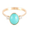 Bague Bague or jaune Turquoise 2 diamants 58 Facettes