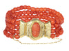 Bracelet Bracelet corail et or 58 Facettes 20336-0091