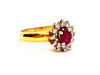 Ring 56 Ring Yellow gold Ruby 58 Facettes 06332CD