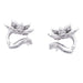 Earrings Van Cleef & Arpels “Lotus” earrings in white gold, diamonds. 58 Facettes 33565