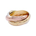 46 Cartier ring - Trinity ring, three golds. 58 Facettes 32509