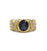 Ring 52 / Yellow / 750‰ Gold Sapphire And Diamond Ring 58 Facettes 220101R
