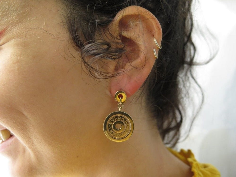 Boucles d'oreilles boucles d'oreilles BULGARI astrale cerchi or jaune 18k 23gr  ears 58 Facettes 250520