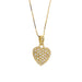 Ring Necklace with heart pendant and diamonds 58 Facettes 32739