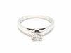Ring 53 Solitaire Ring White Gold Diamond 58 Facettes 578752RV