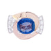 Ring 60 Tank ring in pink gold, diamonds, sapphires. 58 Facettes 33460