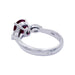 Bague 52 Bague or blanc, rubis et diamants. 58 Facettes 32370