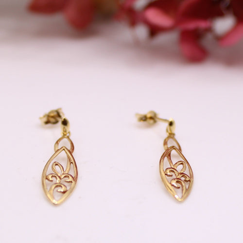 Boucles d'oreilles Boucles d'oreilles anciennes Or jaune 58 Facettes