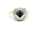 Bague 57 Bague Or blanc Saphir 58 Facettes 879865CD