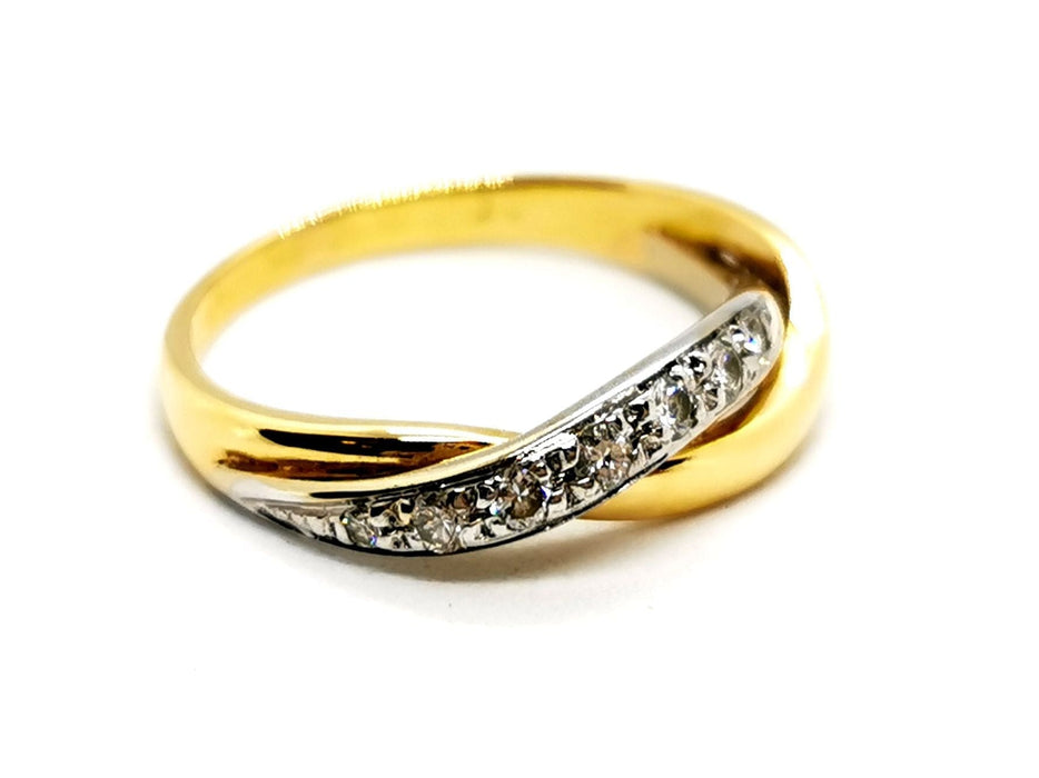 Bague 57 Bague Or jaune Diamant 58 Facettes 1186425CN