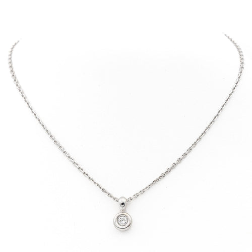 Collier Collier Pendentif Or blanc Diamant 58 Facettes 1751770CN