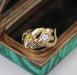 Ring 62 Old diamond and yellow sapphire snake ring 58 Facettes 23-291