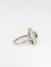 Ring Emerald and diamond ring 58 Facettes 391.10
