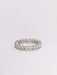 Bague Alliance américaine en or blanc et diamants 4 ct 58 Facettes J47