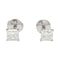 Boucles d'oreilles Boucles d'oreilles platine et diamants princesses. 58 Facettes 31938