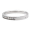 Bague 54 Bague Alliance Or blanc Diamant 58 Facettes 578405CD