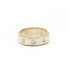 Ring 58 / Yellow / 750‰ Gold Three Diamond Ring 58 Facettes 200008R