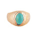 Ring 53 / Turquoise / Yellow Gold “LA TURQUOISE” YELLOW GOLD RING 58 Facettes BO/220078