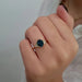 Bague Bague tourmaline vert bleu diamants or jaune 58 Facettes