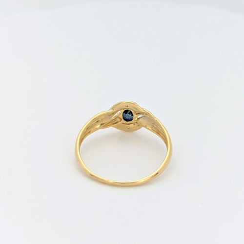 Bague 53 Bague 2 Ors Diamants Saphir 58 Facettes 28787