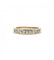 Bague 50 / Jaune / Or 750 Demi Alliance 9 Diamants 58 Facettes 210203R