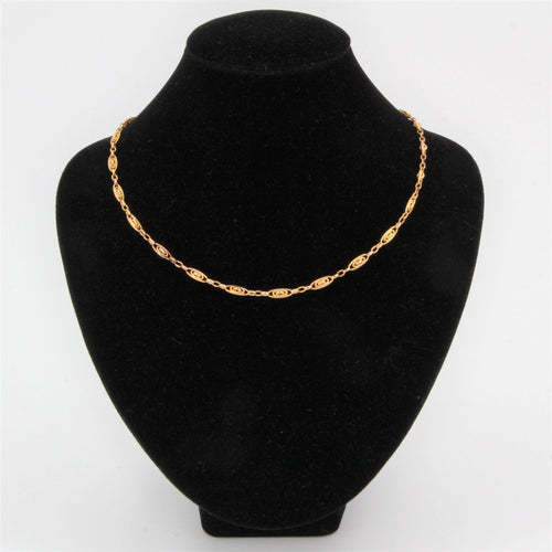 Collier Chaîne de montre en or rose ancienne 58 Facettes 21-586