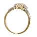 Ring 56 Charm Art Deco from Bague Vintage: platinum, yellow gold and diamonds 58 Facettes 23360-0335