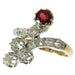 Bague 50 Bague avec diamants et rubis 58 Facettes 16077-0041