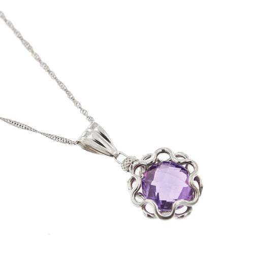 Collier Collier pendentif améthyste 58 Facettes 32943
