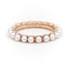 Ring 54 Ginette NY Ring Alliance Maria Pink gold Pearl 58 Facettes 2393884CN