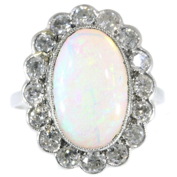 Bague 60 Bague de fiançailles diamant opale 58 Facettes 17226-0017