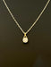 Diamond solitaire necklace 0,56 carat yellow gold 58 Facettes