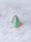 Bague marquise amazonite & or rose 58 Facettes