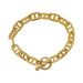 Bracelet Yellow gold bracelet, navy mesh. 58 Facettes 32024