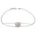 Bracelet Bracelet diamants double chaîne or blanc 58 Facettes
