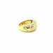 Bulgari ring Spiga ring in three-tone gold 58 Facettes