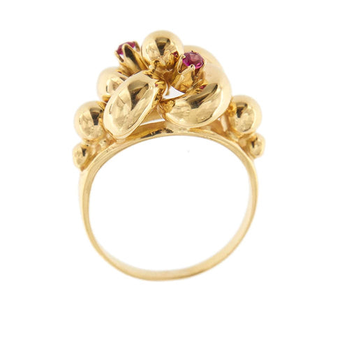 Bague 53 Bague vintage avec rubis 58 Facettes 28310