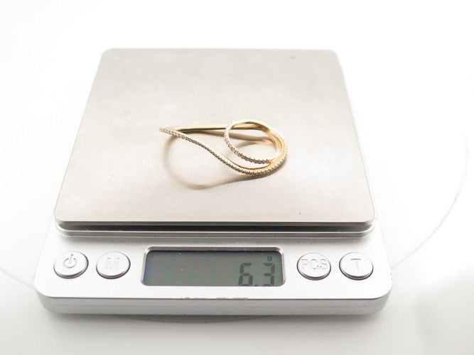 Bague 54 bague 2 doigts en or jaune 18k et 74 diamants 0.296ct 58 Facettes 247853