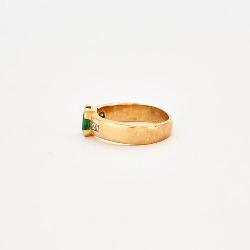 Bague 59 Bague Emeraude Diamants 58 Facettes EL2-138