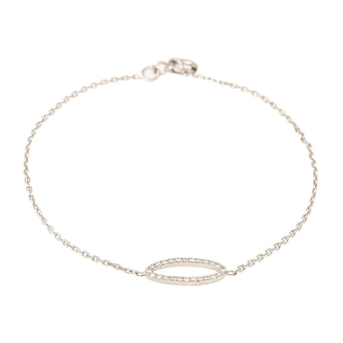 Collier Collier Or blanc Diamant 58 Facettes 2259615CN