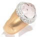Ring Ring signed Pomellato in pink gold adorned with a faceted morganite 58 Facettes